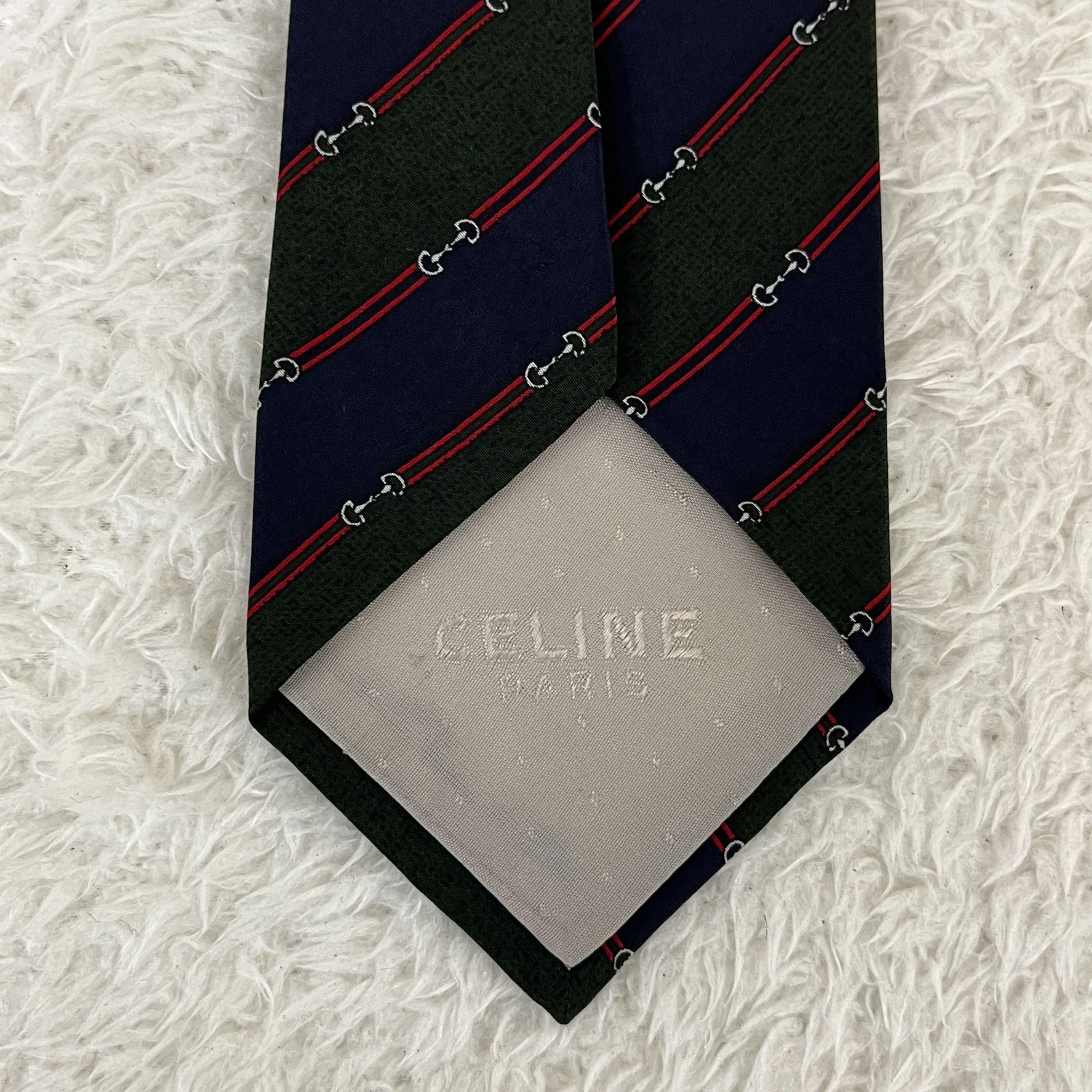 極美品✨CELINE セリーヌ ネクタイ 青 ネイビー ソリッド トリオンフ Amazon | [セリーヌ] ネクタイ CL-38 ブルー wide9cm | ネクタイ