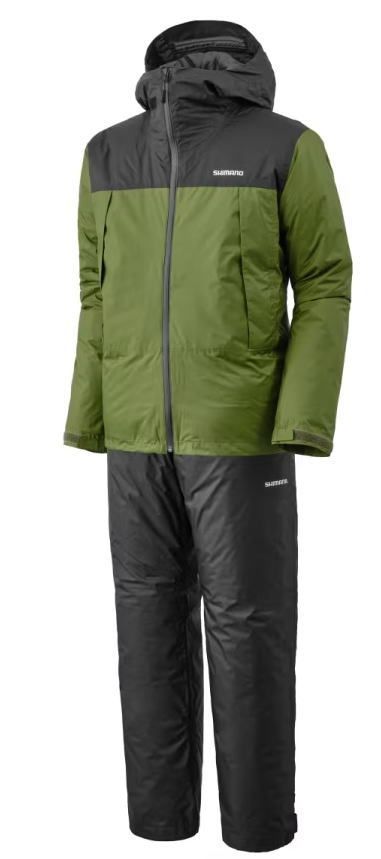 シマノ ベーシックインサレーション レインスーツ 01 RB-057X Mサイズ カーキ | レインウェア shimano 釣具