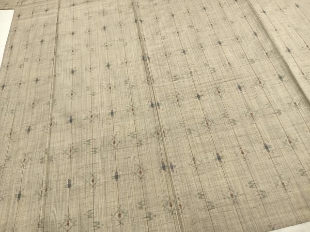 平和屋着物▽上質な紬　単衣　絣柄　正絹　逸品　AABC0489fy 平和屋着物▽上質な紬 単衣 絣柄 正絹 逸品 AABC0489fy - メルカリ