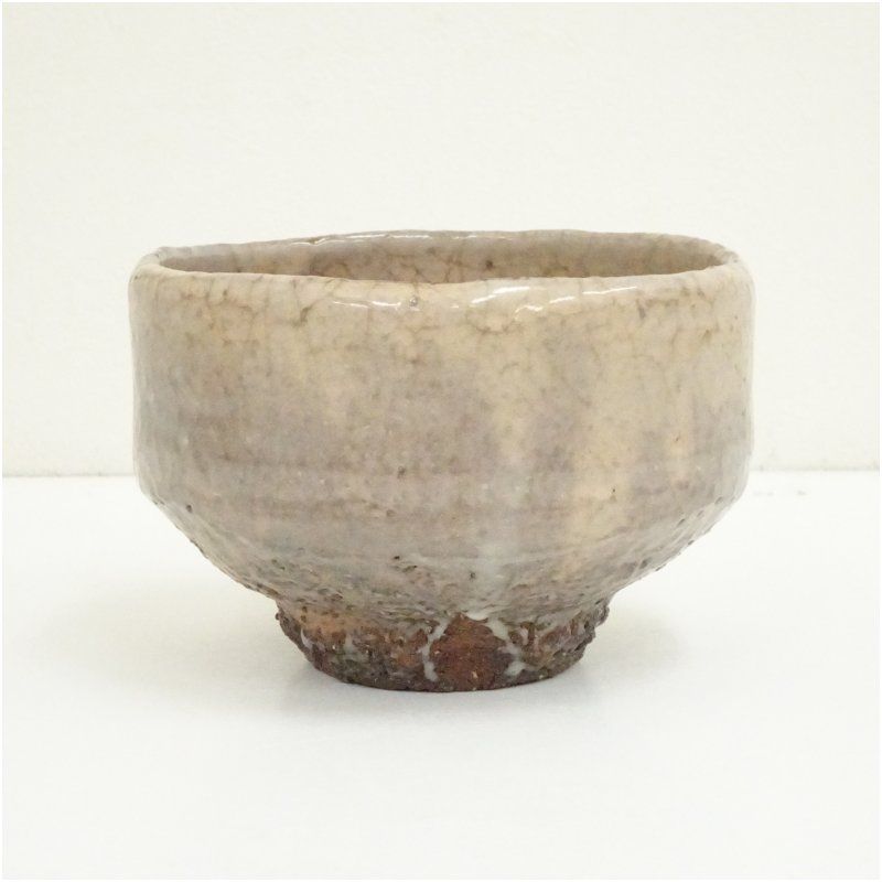 玉隆山　吉田萩苑造　萩茶碗　共箱　MA489 玉隆山 吉田萩苑造 萩茶碗 共箱 MA489