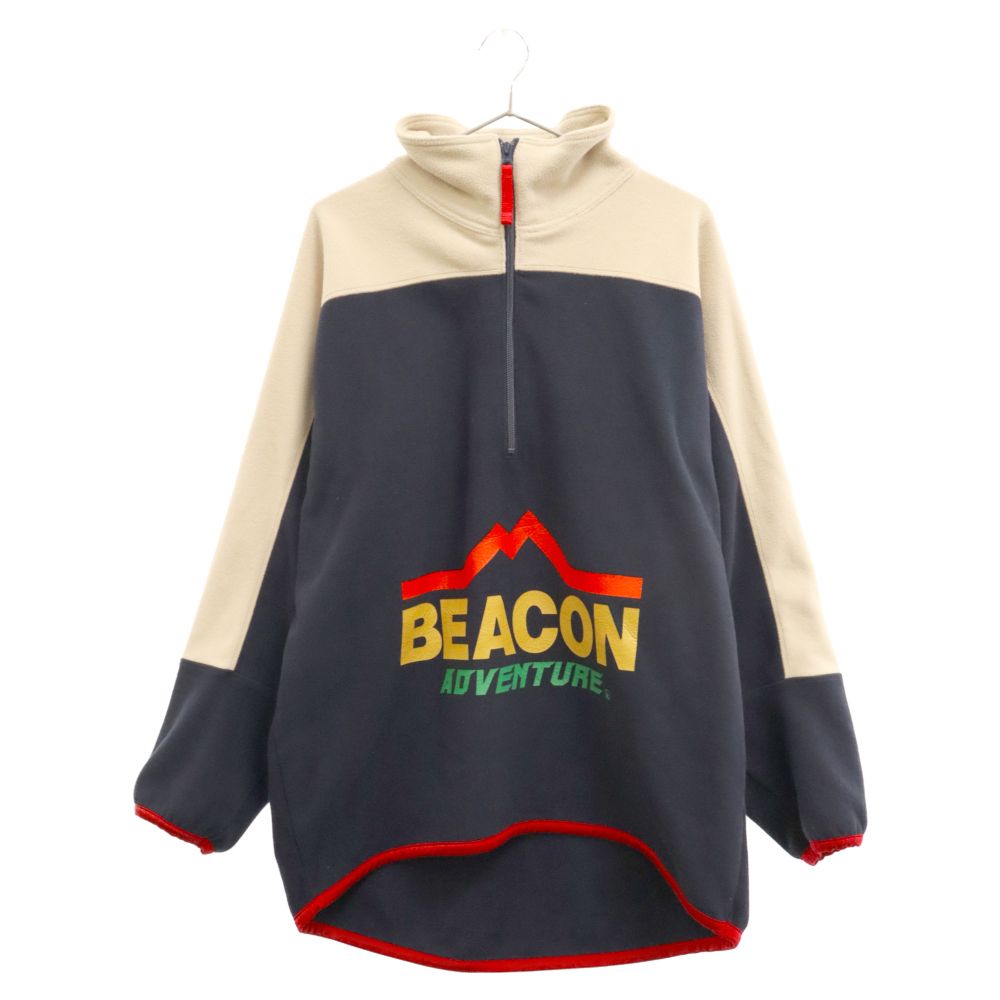 kolor BEACON (カラービーコン) 23AW ハーフジップロゴプリント