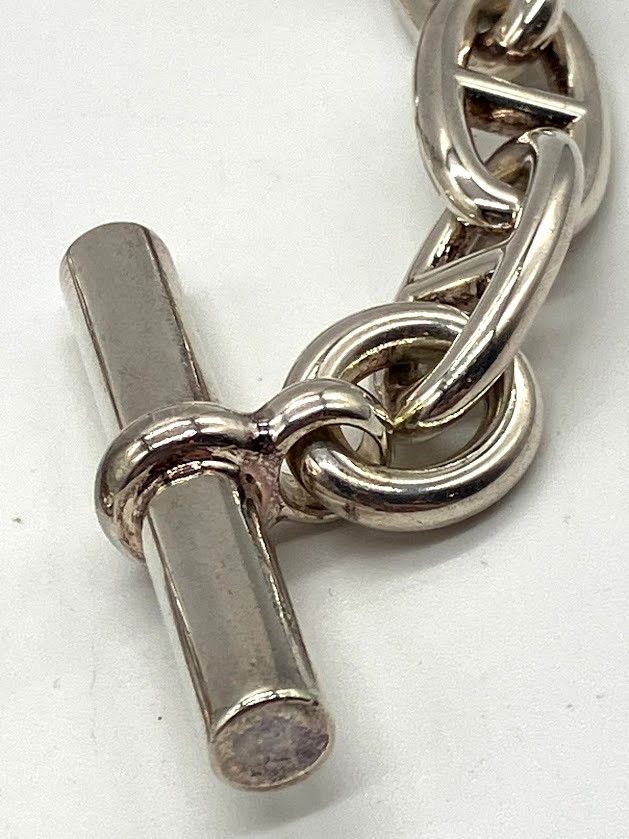 ◆美品◆VINTAGE◆【HERMES】シェーヌダンクル MM*ブレスレット HERMES - HERMES vintage《筆記体》1970's シェーヌダンクル