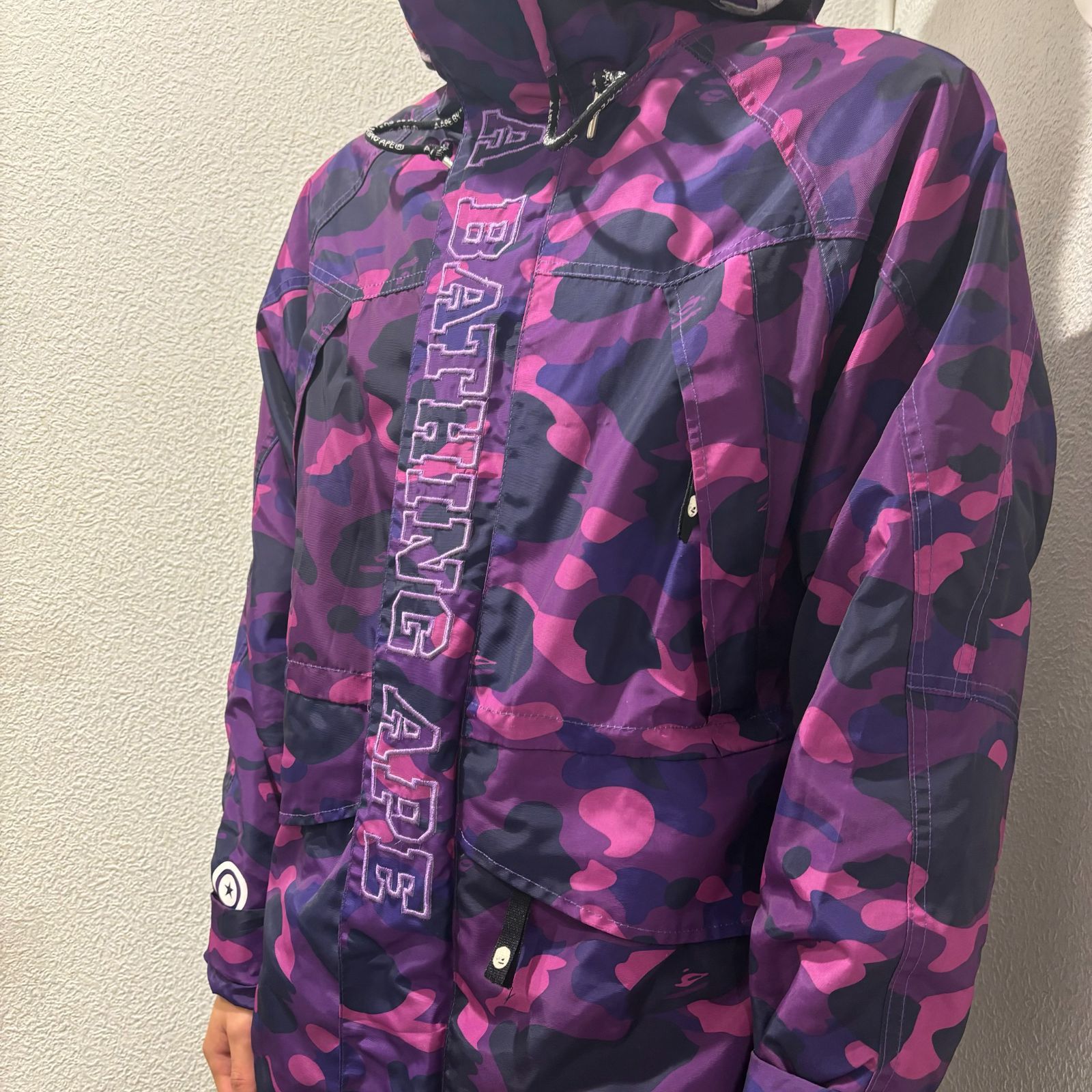 A BATHING APE BAPE エイプ アベイシングエイプ COLOR CAMO SNOWBOARD JACKET PURPLE ジャケット -  メルカリ