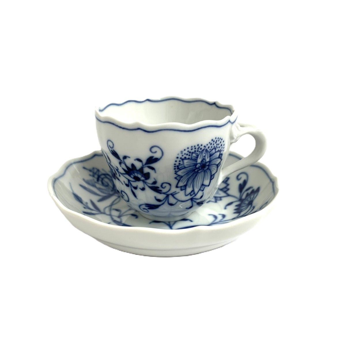MEISSEN - マイセン　インディアン　ティーカップ＆ソーサー　ミドルブルー ブルーオニオン ティー／コーヒー兼用 カップ＆ソーサー