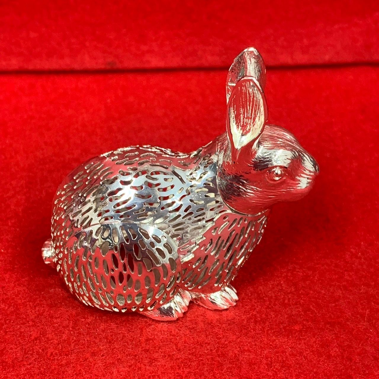 クリストフル　Christofle うさぎ　置き物　フランス e7c88a94e9301d75d085daf2c5df7f