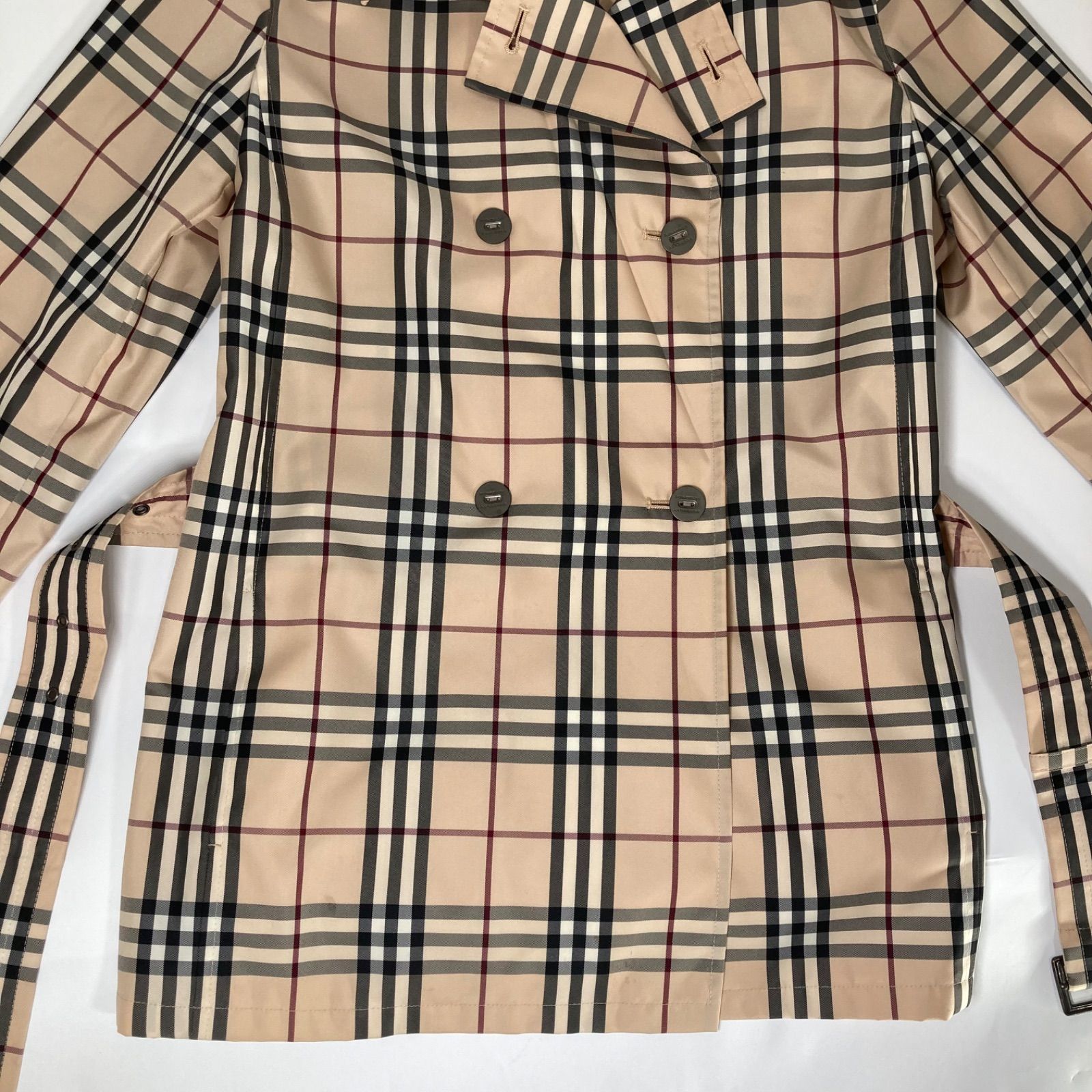 未使用級 バーバリーロンドン スプリング ジャケット レディース ノバチェック BURBERRY LONDON バーバリー ロンドン 全面ノバチェック