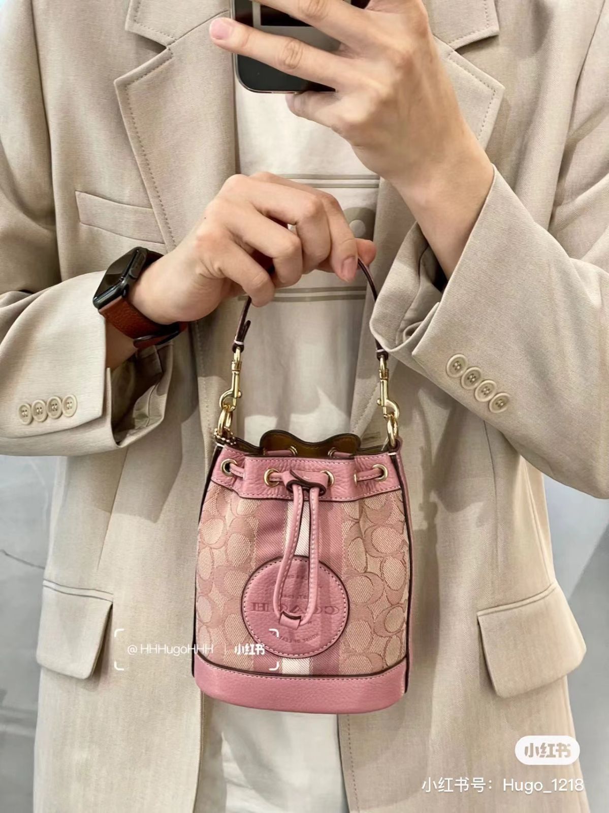 COACH デンプシー ミニバケットバッグ ? 14×16.5×9cm | ♥品