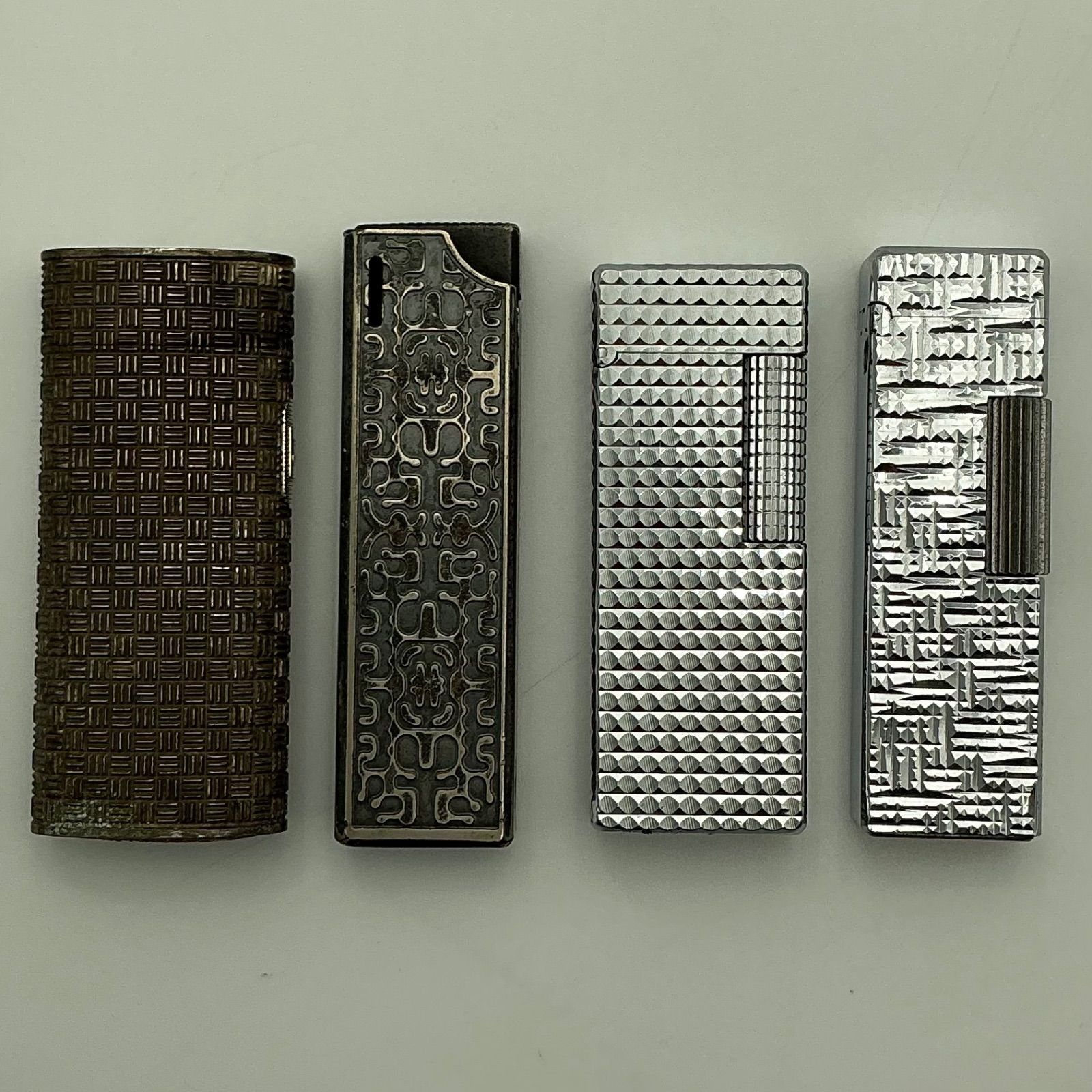 中古】ライター/4点セット/Maruman/IC-508/SILVER P./CROWN/LENON/動作