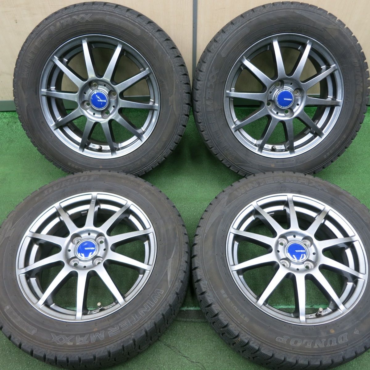 *送料無料* キレイ！21年スタッドレス 185/65R15 ダンロップ ウインターマックス WM02 WINNERS ウィナーズ 15インチ PCD100/4H4051804NJス