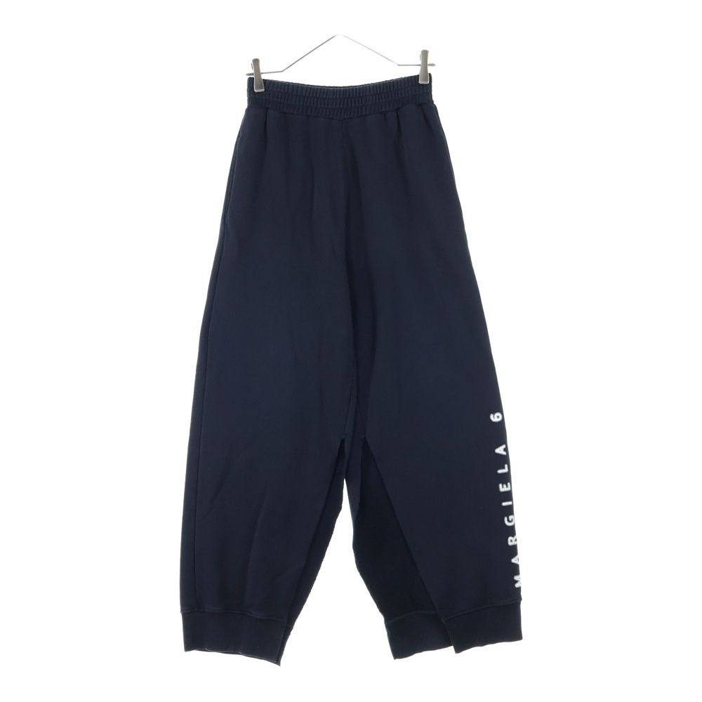 MM6 Maison Margiela エムエムシックスメゾンマルジェラ 23SS Sweatpants スリット スウェットパンツ ブラック レディース S52KA0397 S25537