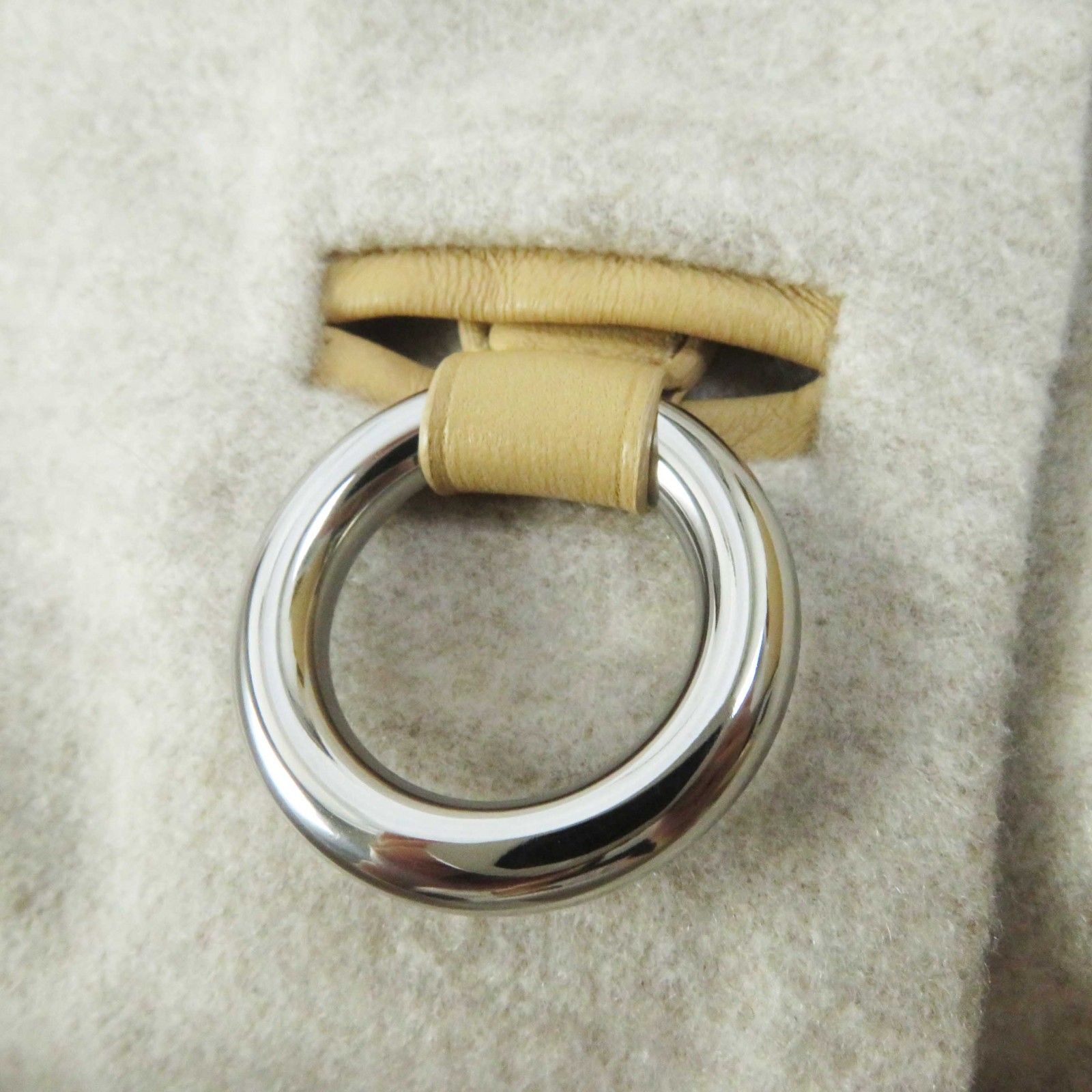 未使用品◎HERMES エルメス 3E0223DZ カシミヤ100％ シルバー