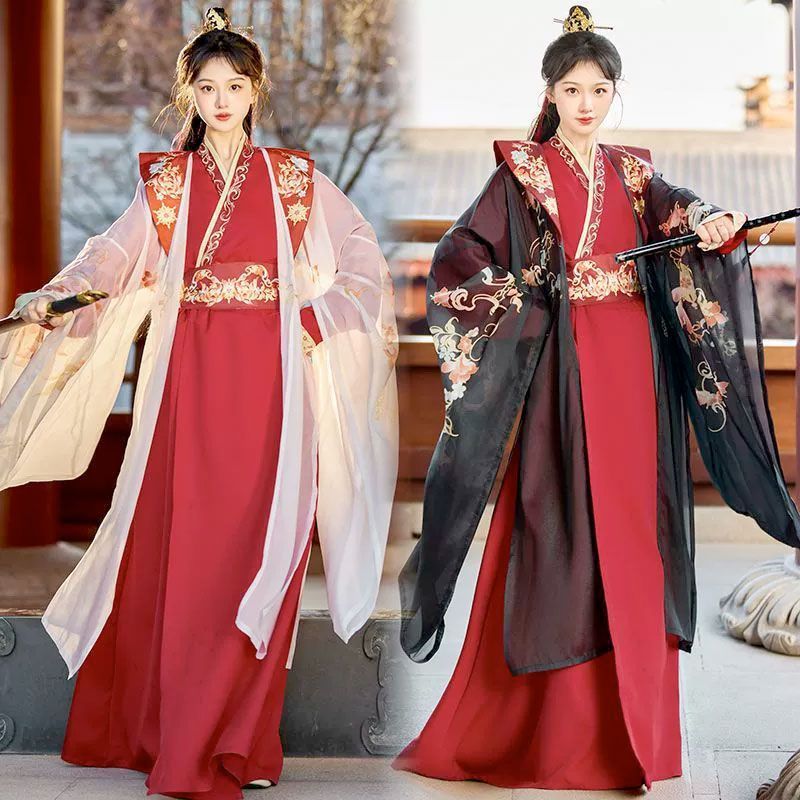 中華コスプレ衣装 華やか5点セット レディース 中国古代服装 宮廷風