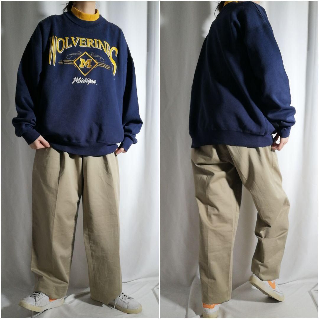 古着 USA製 90年代 Dodger NCAA カレッジ刺繍スウェット