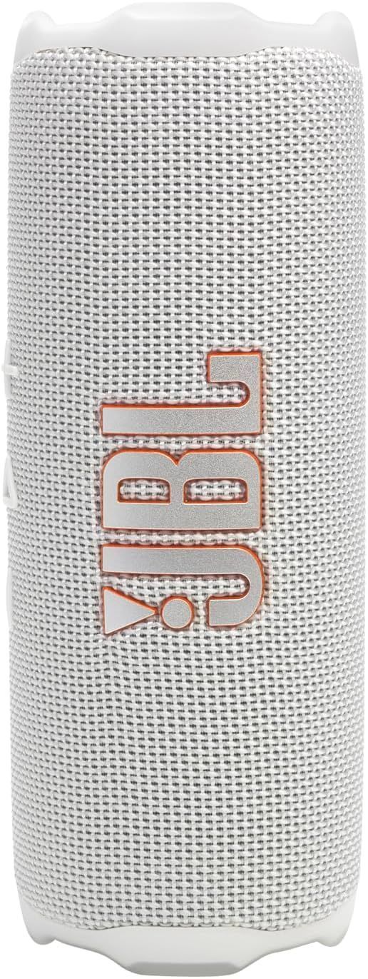 JBL FLIP 7 | ポータブルスピーカー|Bluetooth対応 | IP68 防塵防水|USB-C|アプリ対応|ストラップ カラビナ付属|AURA CAST マルチスピーカー接続|ホワイト | JBLFLIP7WHT