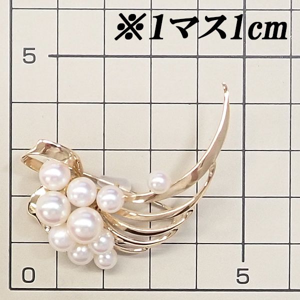 TASAKI あこや 本真珠 パール ブローチ 12粒 SV925 箱付き 美品