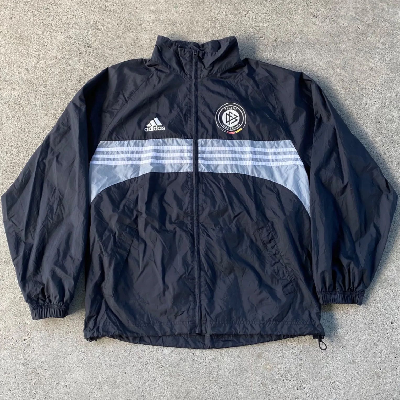【00s】adidas　トラックジャケット　Oサイズ　ドイツ代表　ベンツ 00s】adidas トラックジャケット Oサイズ ドイツ代表 ベンツ
