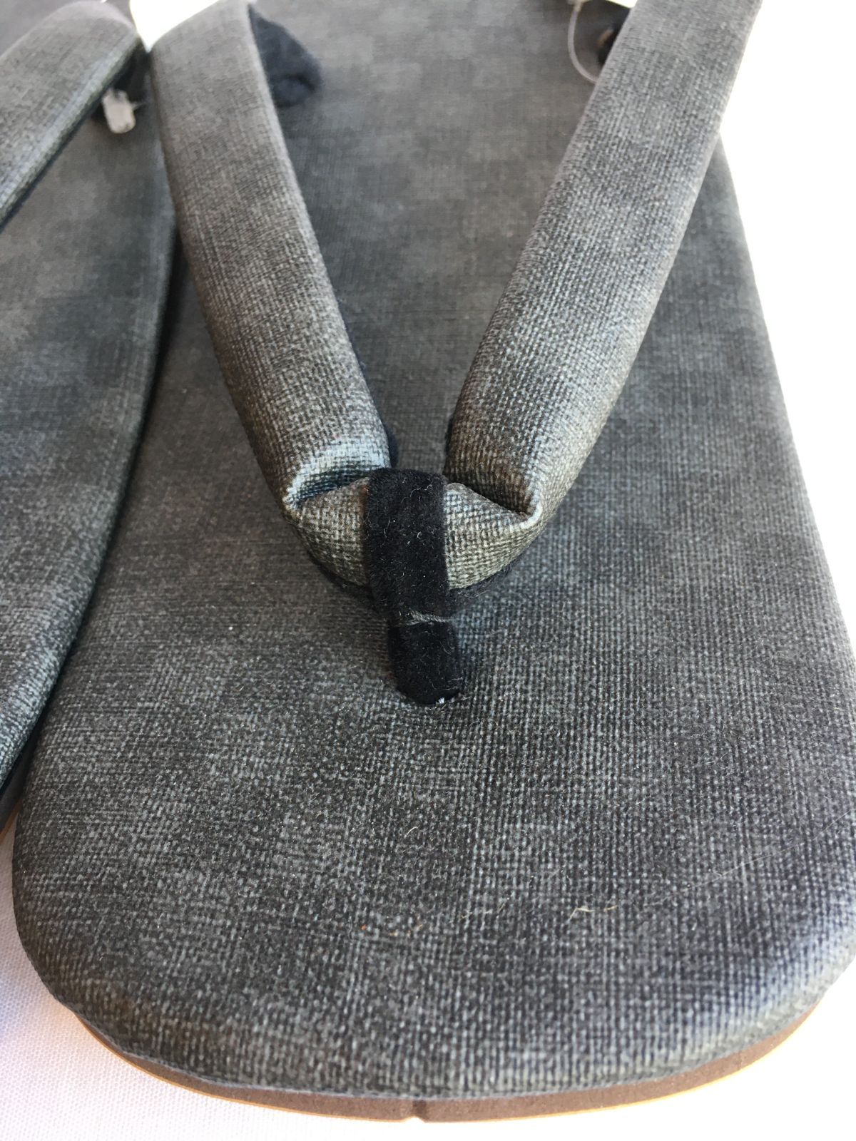 «花ラブリ» メンズ 草履 ぞうり このび LLサイズ ２７cm程度 黒 ブラック グレー 市松模様 オフホワイト系 和装 和風 和柄 カジュアル向き 紬や小紋向き