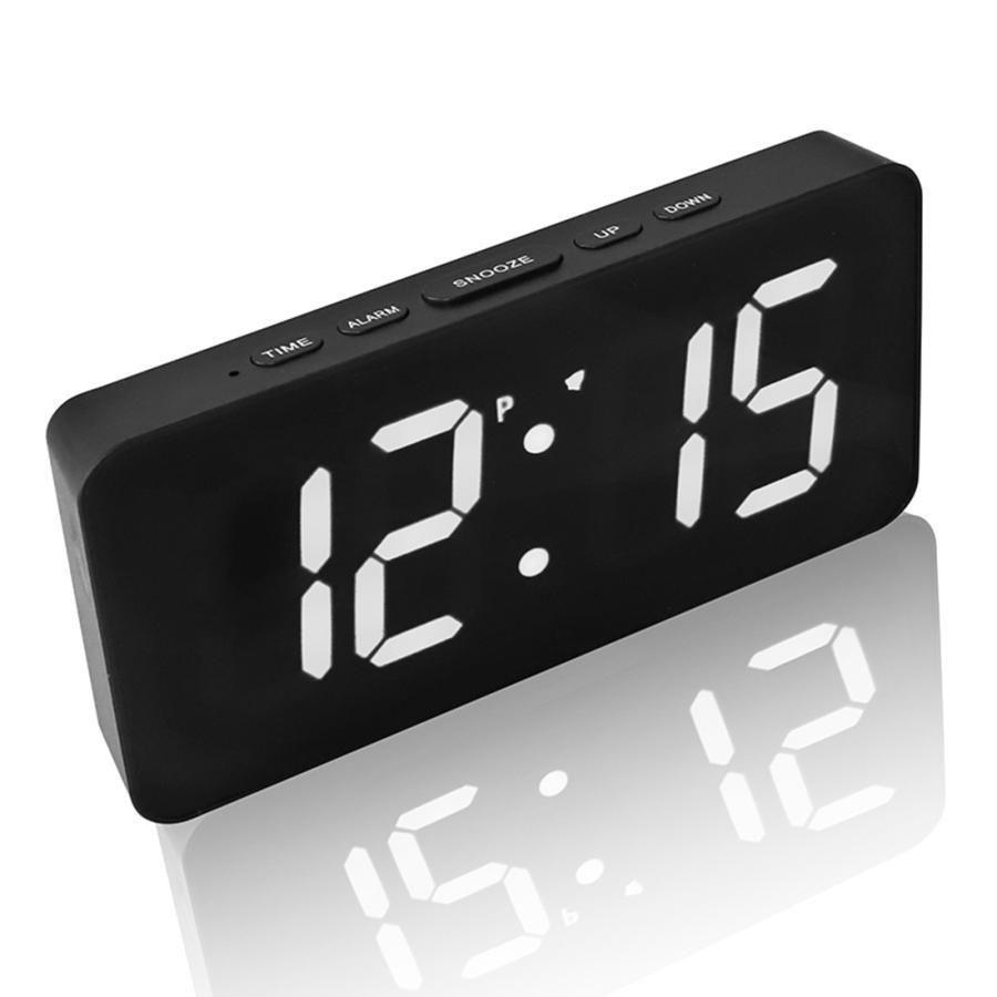 電波時計 卓上 おしゃれ 目覚まし時計 電波 デジタル時計 常時点灯 置き時計 調光 置き時計 デジタル 静音 文字大きい 置時計 シンプル モ NEXPOTALLINN_EU