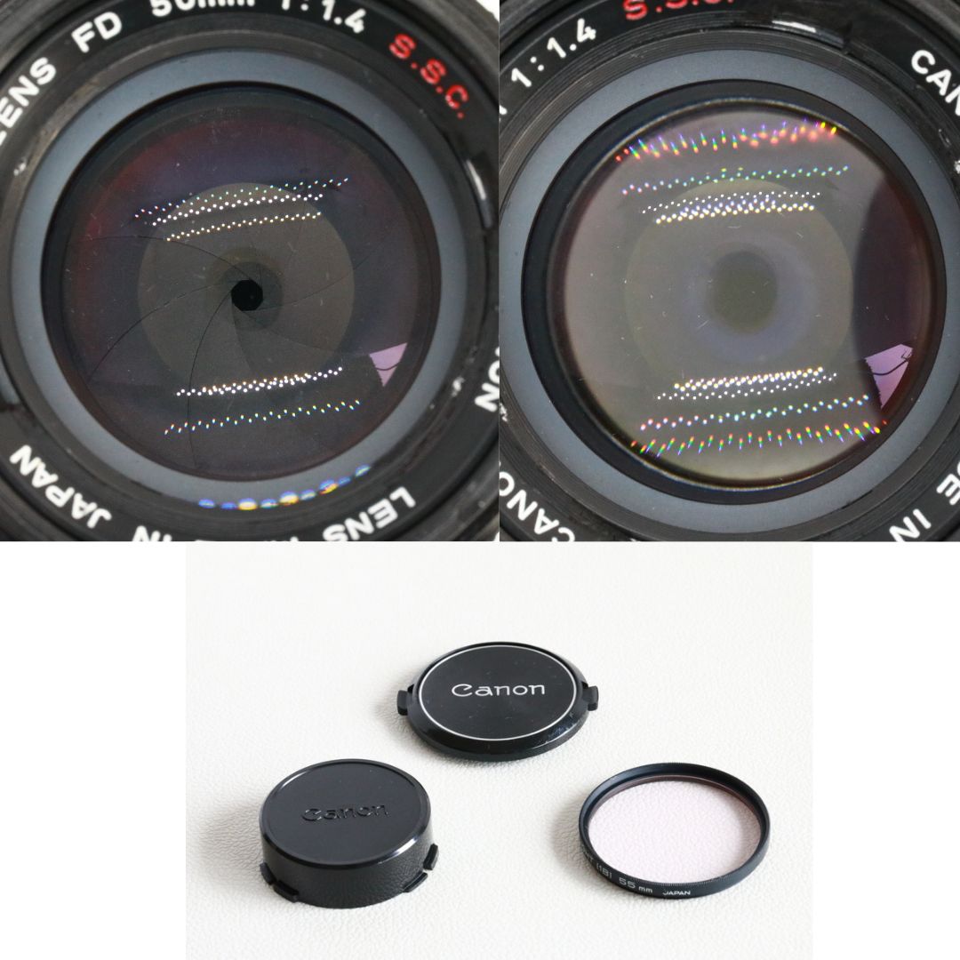 【訳あり＊動作確認・清掃済み】Canon FD50mm f1.4 S.S.C. ジャンク標準レンズ】1100円 CANON FD50mm F1.4 S.S.C.(I)動作