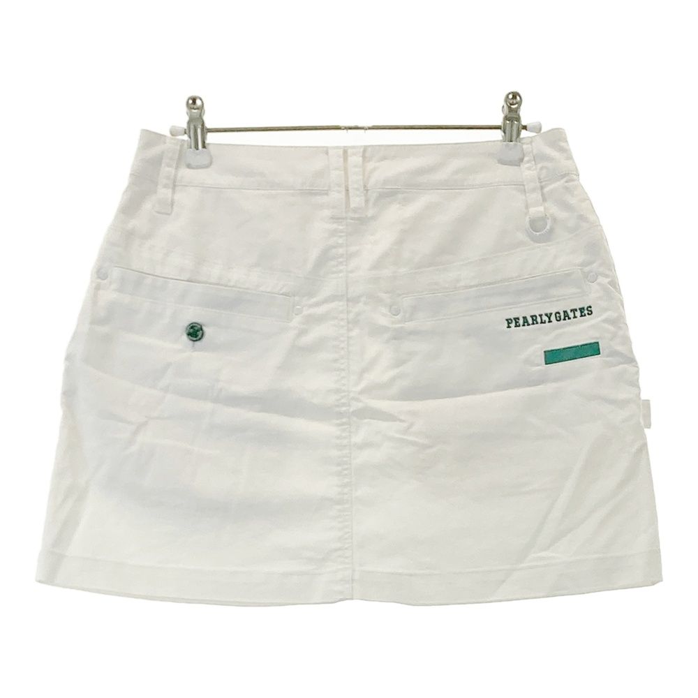 サイズ：0 PEARLY GATES パーリーゲイツ ストレッチスカート ホワイト