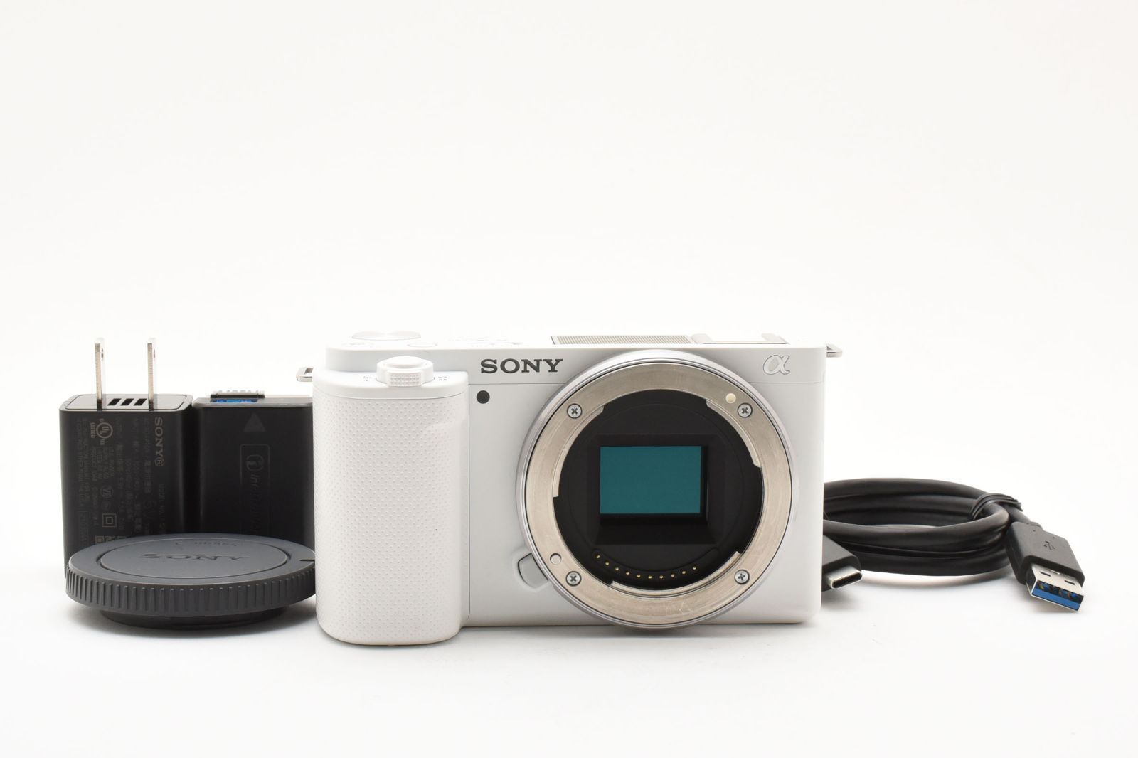 上品 SONY ZV-E10 ホワイト Vlog用カメラ 2478691A