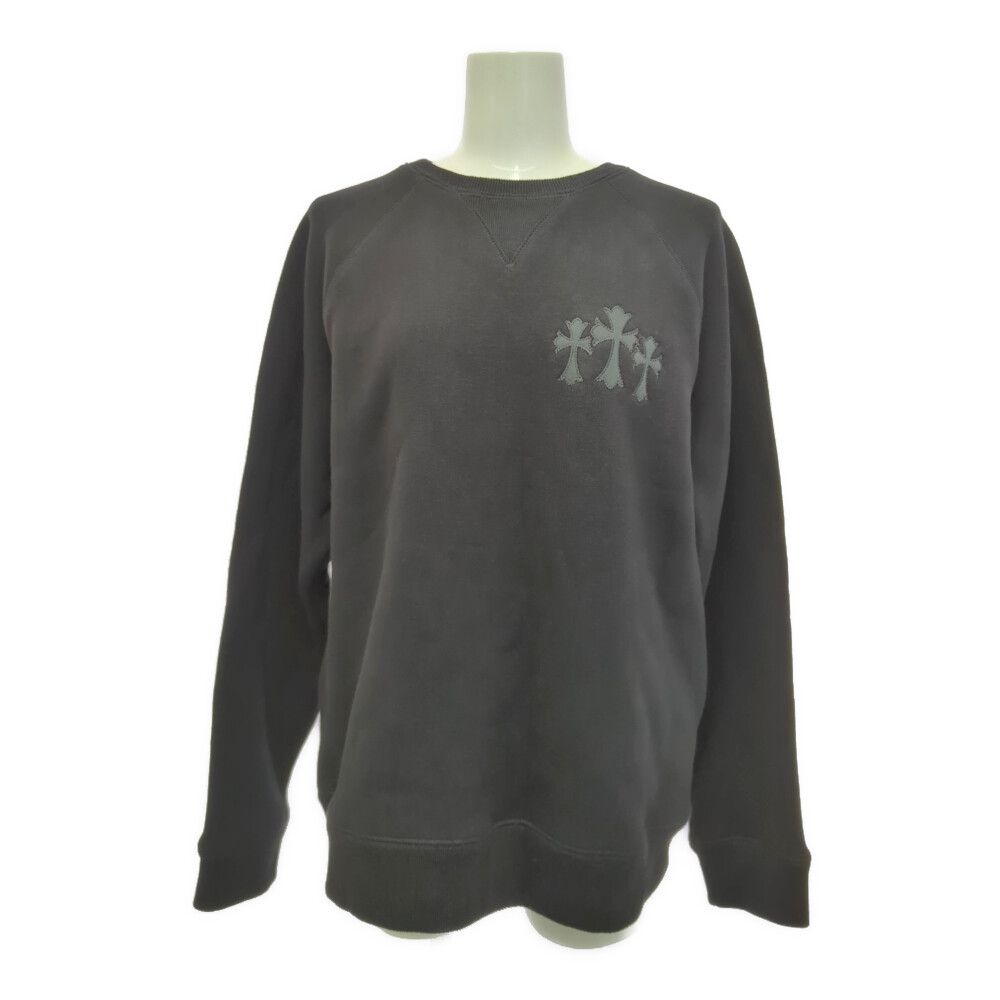 CHROME HEARTS クロムハーツ ULTRA HEAVY FLEECE 7-11 CREW NECK SWEAT ＃M スウェット パーカー|MEDIUM|ブラック|プレゼント 春秋冬 ♀ A レディース 585274