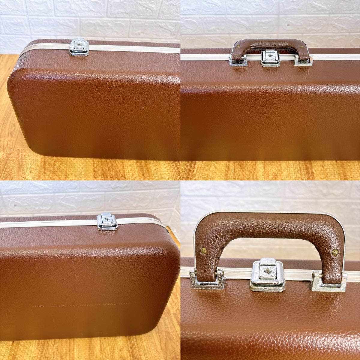 レザー調 ブラウン