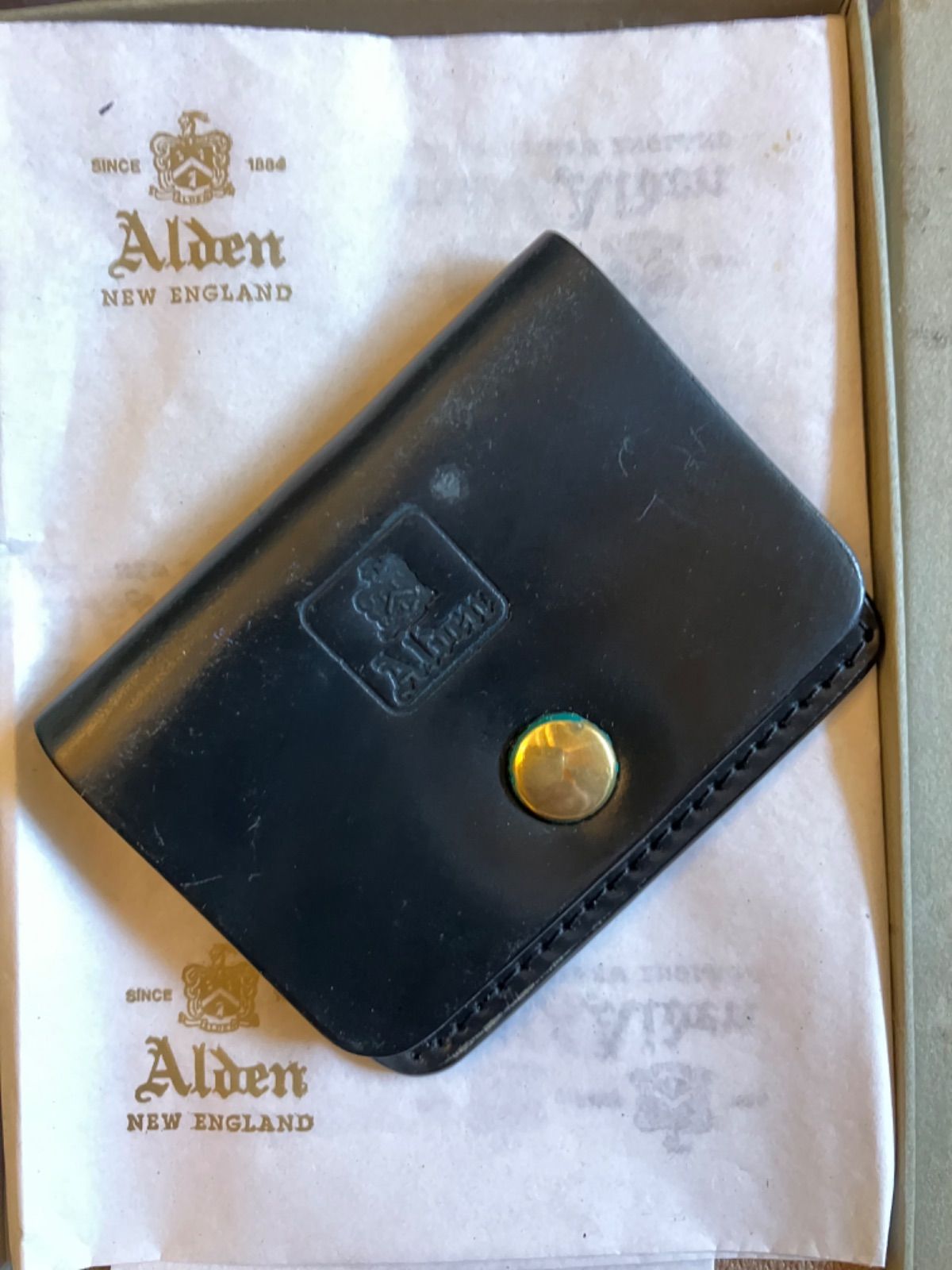 ラス1 2000ポイント還元 オールデン ALDEN 新品未使用 黒 Horween