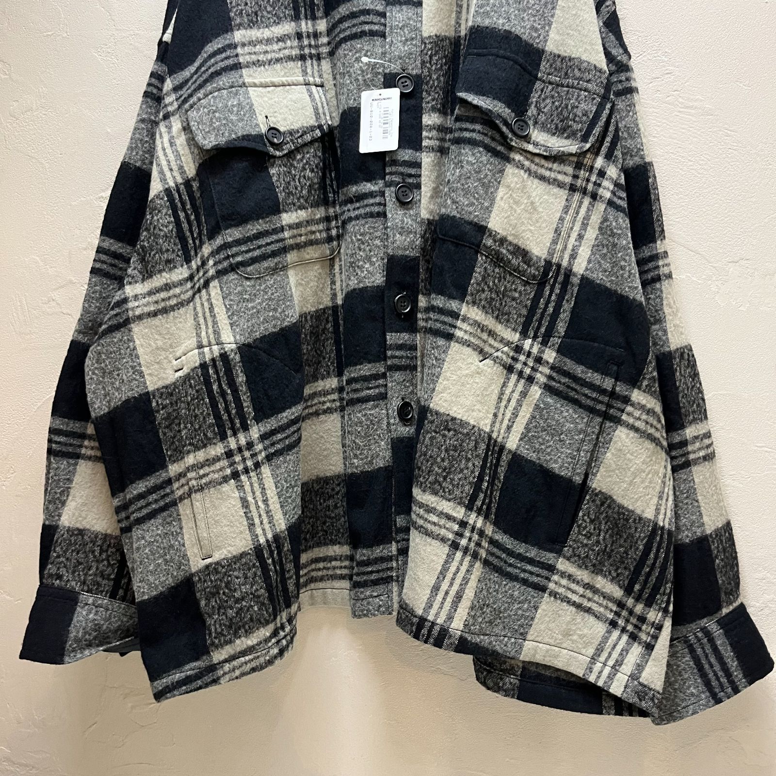 S'yte Yohji Yamamoto サイトヨウジヤマモト 23AW チェックシャツ UU-B10-008-1-03 サンプル品【代官山09】【中古】【メンズ】