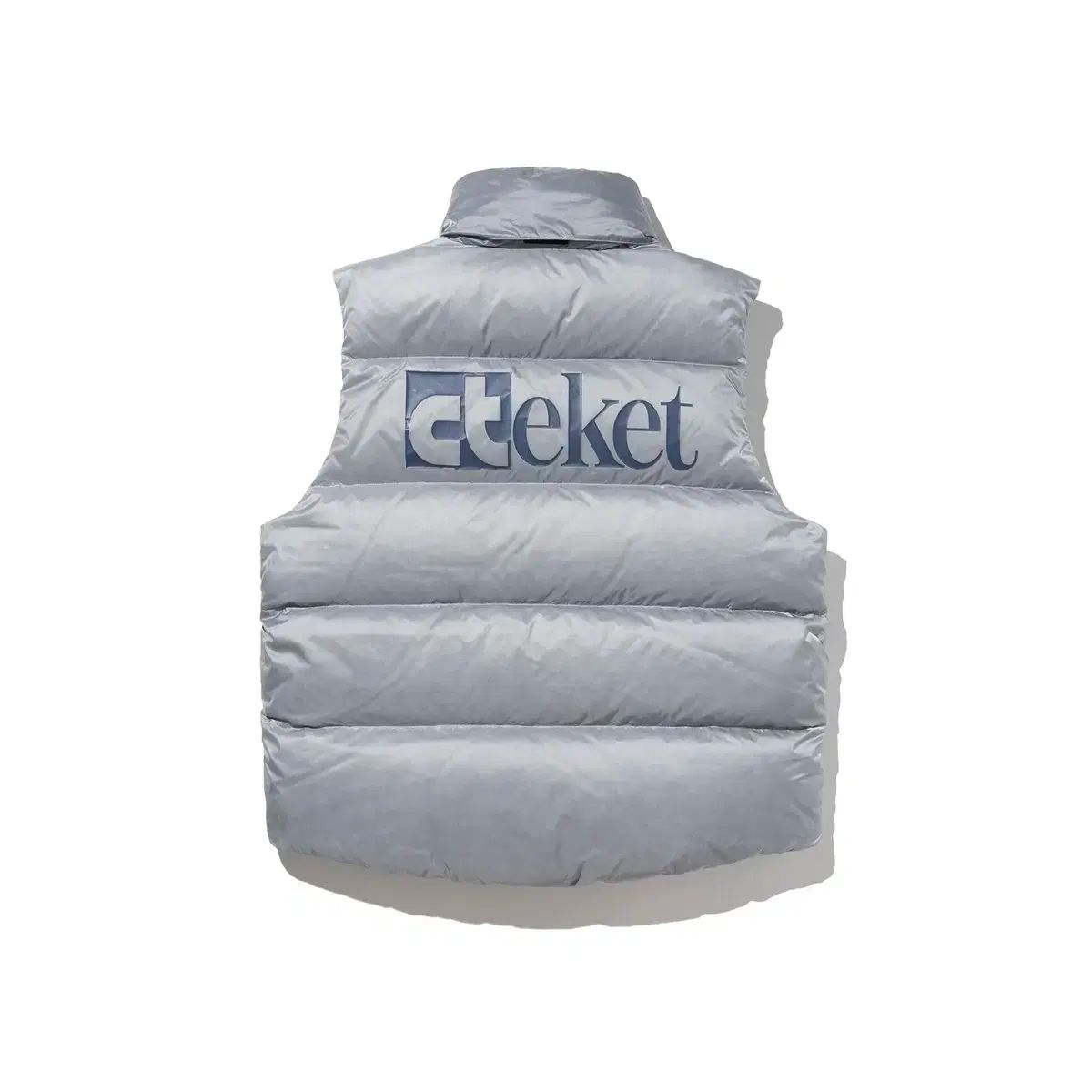 teket テケット 雪だるま ダウン ベスト ダウンベスト グレー L