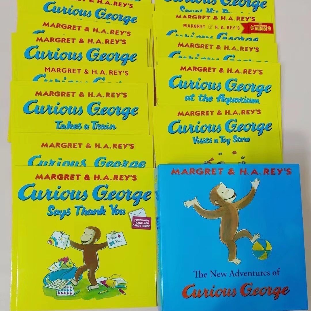 新品　未使用　Curious George 絵本&CD5枚セット ☆新品 おさるのジョージ 6冊セット | Yuikoshop