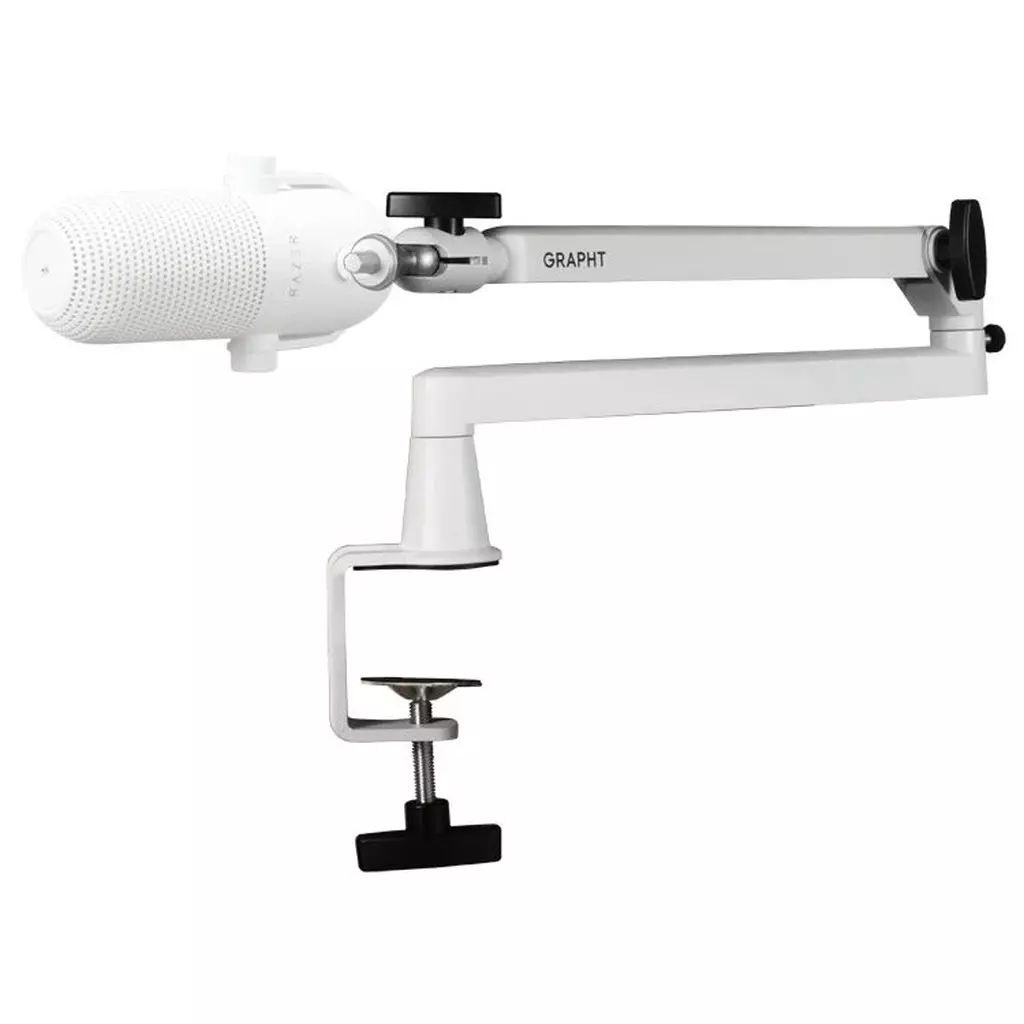PCハード GRAPHT ロープロファイル MICROPHONE ARM ホワイト GRT057-WHT-ONE