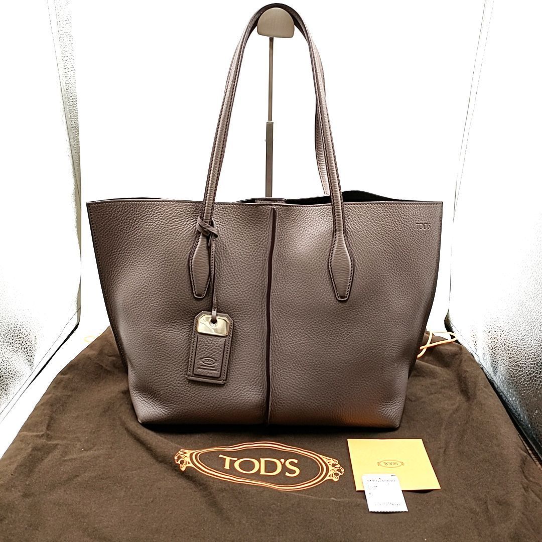 中古良品】TOD'S トッズ ジョイ レザー トートバッグ 多収納 ...