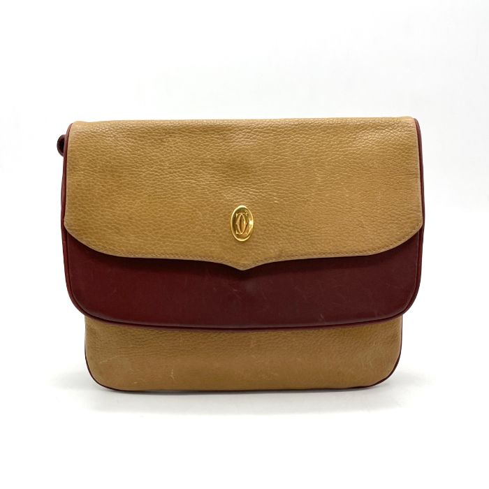 Cartier カルティエ マスト バイ レザー ショルダー バッグ eY0942A