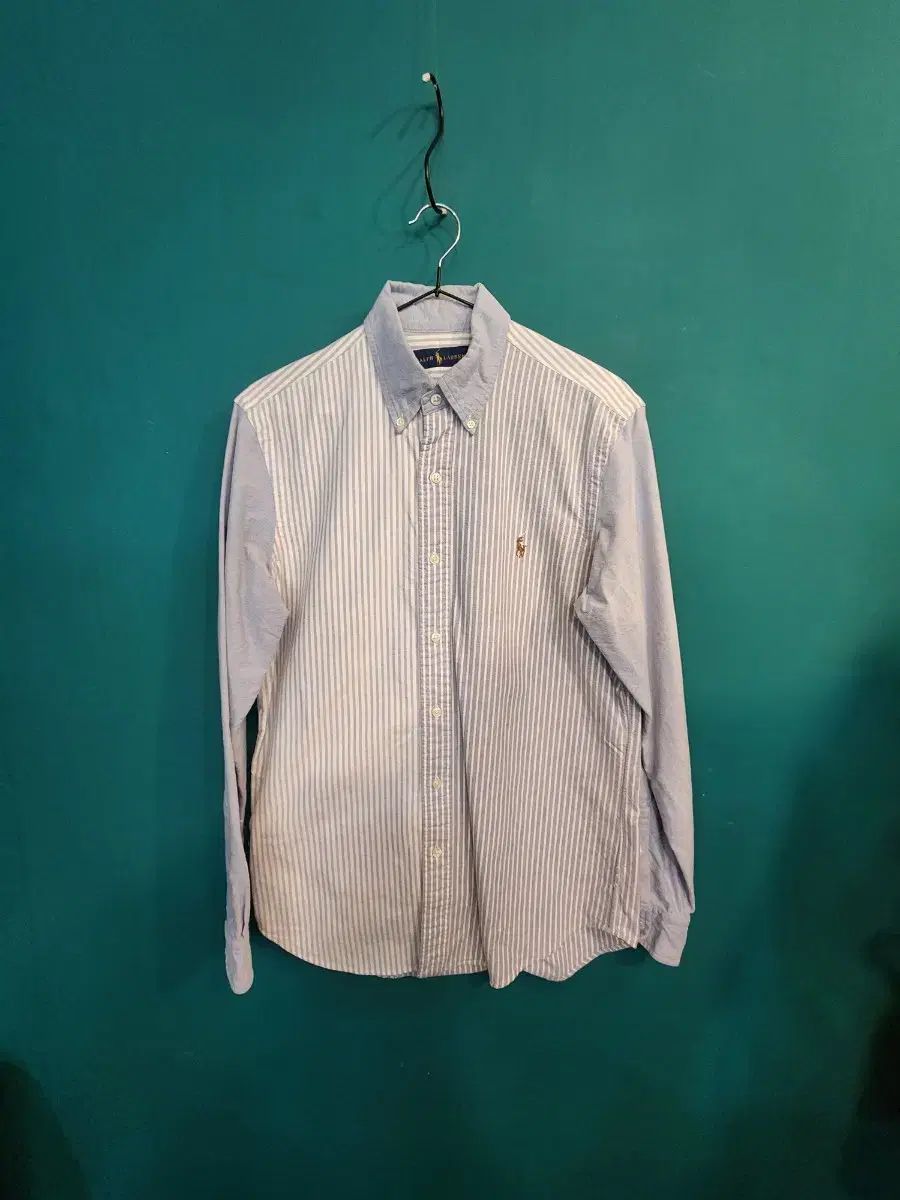 POLO RALPH LAUREN ポロラルフローレン 青 ストライプ オックスフォードサウス