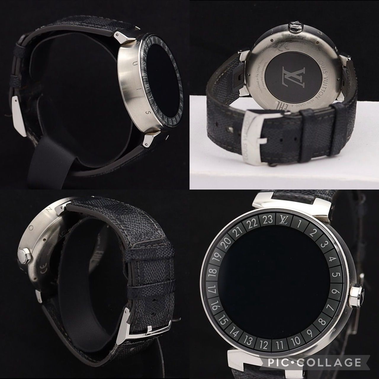ルイヴィトン タンブール ホライゾン レザーベルト ストラップL R15046 