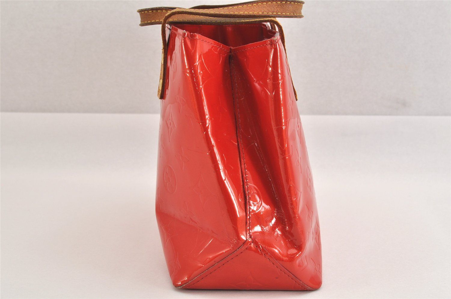 ヴィトン ヴェルニ ウィルシャーPM ハンドバッグ レッド 正規商品Louis