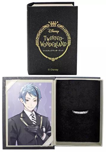 銀製品・指輪・アクセサリー(キャラクター)　フロイド・リーチ フラットシルバーリング 7号 「ディズニー ツイステッドワンダーランド」 受注終了】ディズニー ツイステッドワンダーランド オクタ