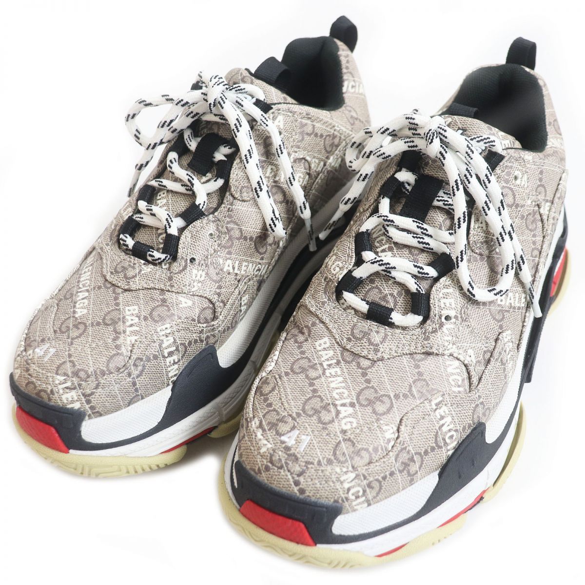 【美品・付属品完備】グッチ バレンシアガ スニーカー ハッカー GG スプリーム BALENCIAGA(バレンシアガ) ×GUCCI グッチ ザ ハッカープロジェクト