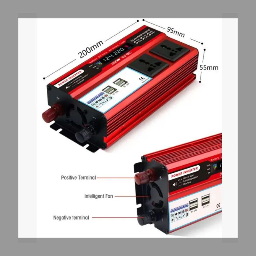 修正波インバーター car inverter 1500W 12V または 24V を 100V、110V 