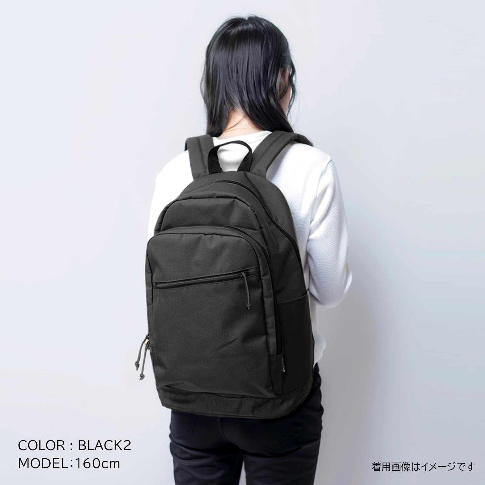 アウトドアプロダクツ リュック 大容量 A4収納 PC収納 オーバーラップ ブラック-1 アウトドアプロダクツ] リュック 大容量 リフレクト オニキス PC収納