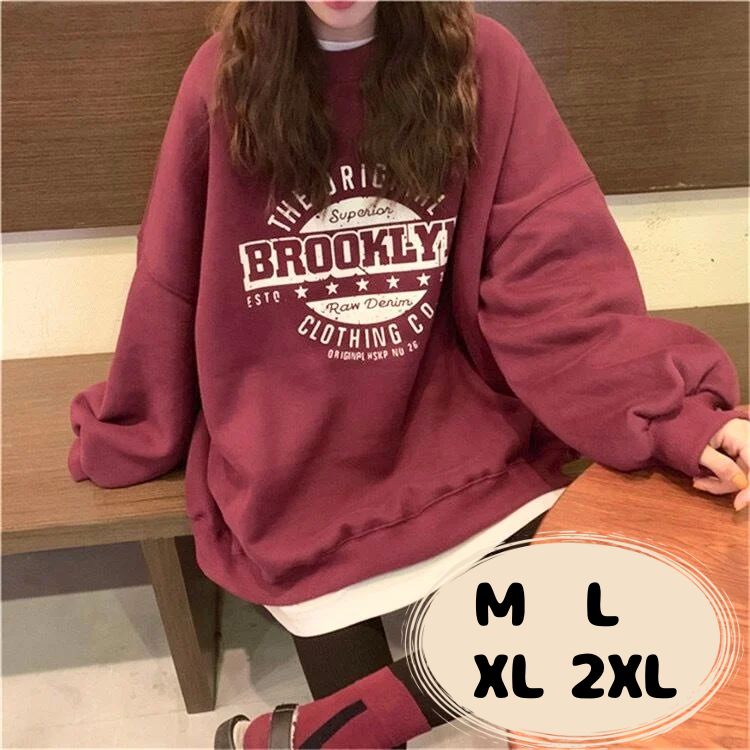 М・L・XL・2XL】トレーナー レディース 秋冬 ゆったり 大きいサイズ