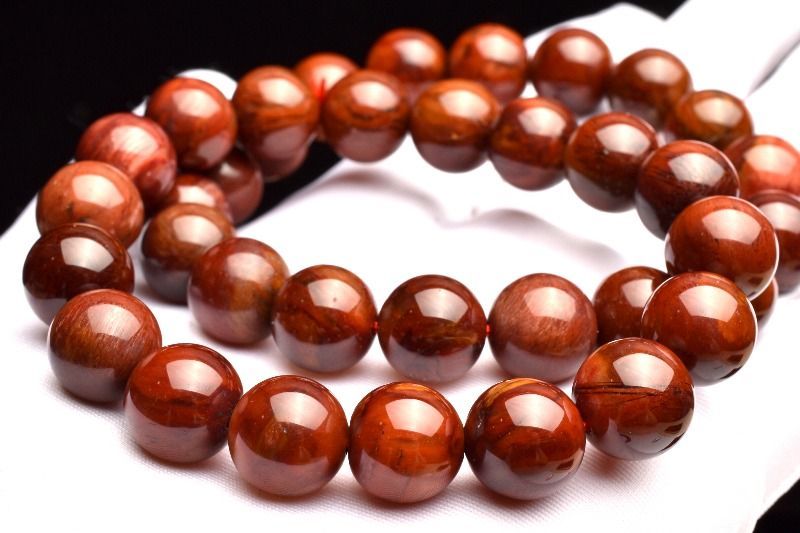 濃密内包 レッドルチルクォーツ 12-12.5mm ブレスレット 1個売り 