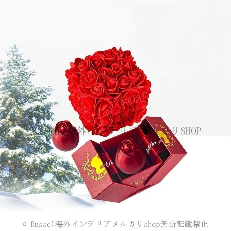ROSE GALLERY 赤いプリザーブドフラワー ギフトボックス入り