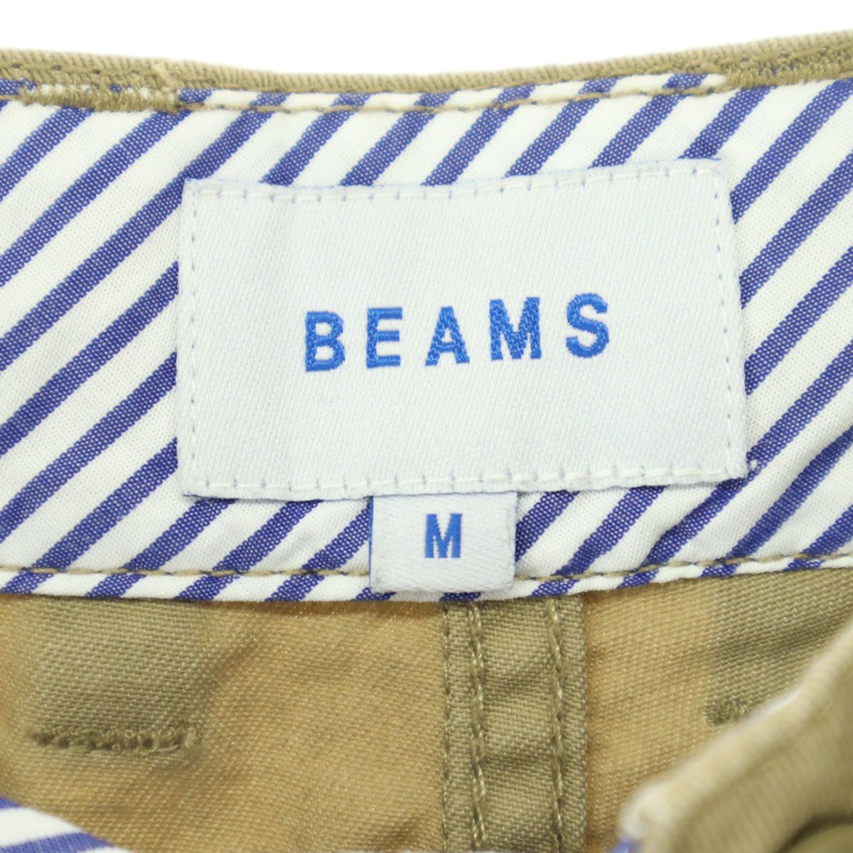 美品 BEAMS ビームス ペイズリー柄 ハーフパンツ M ベージュ系
