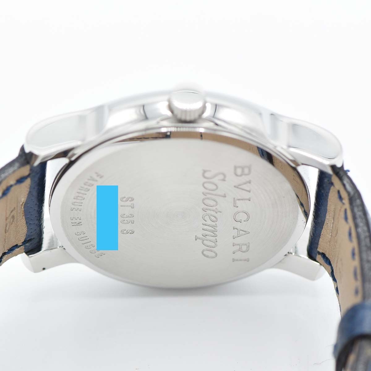 稼動品 BVLGARI (ブルガリ) ソロテンポ ST35S レザー 楽天市場】BVLGARI ブルガリ ソロテンポ ST35S メンズ腕時計 黒文字盤