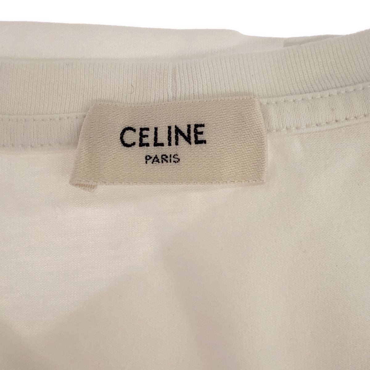 CELINE セリーヌ ロゴ Tシャツ 白 ホワイト 2X314916G ブランド 