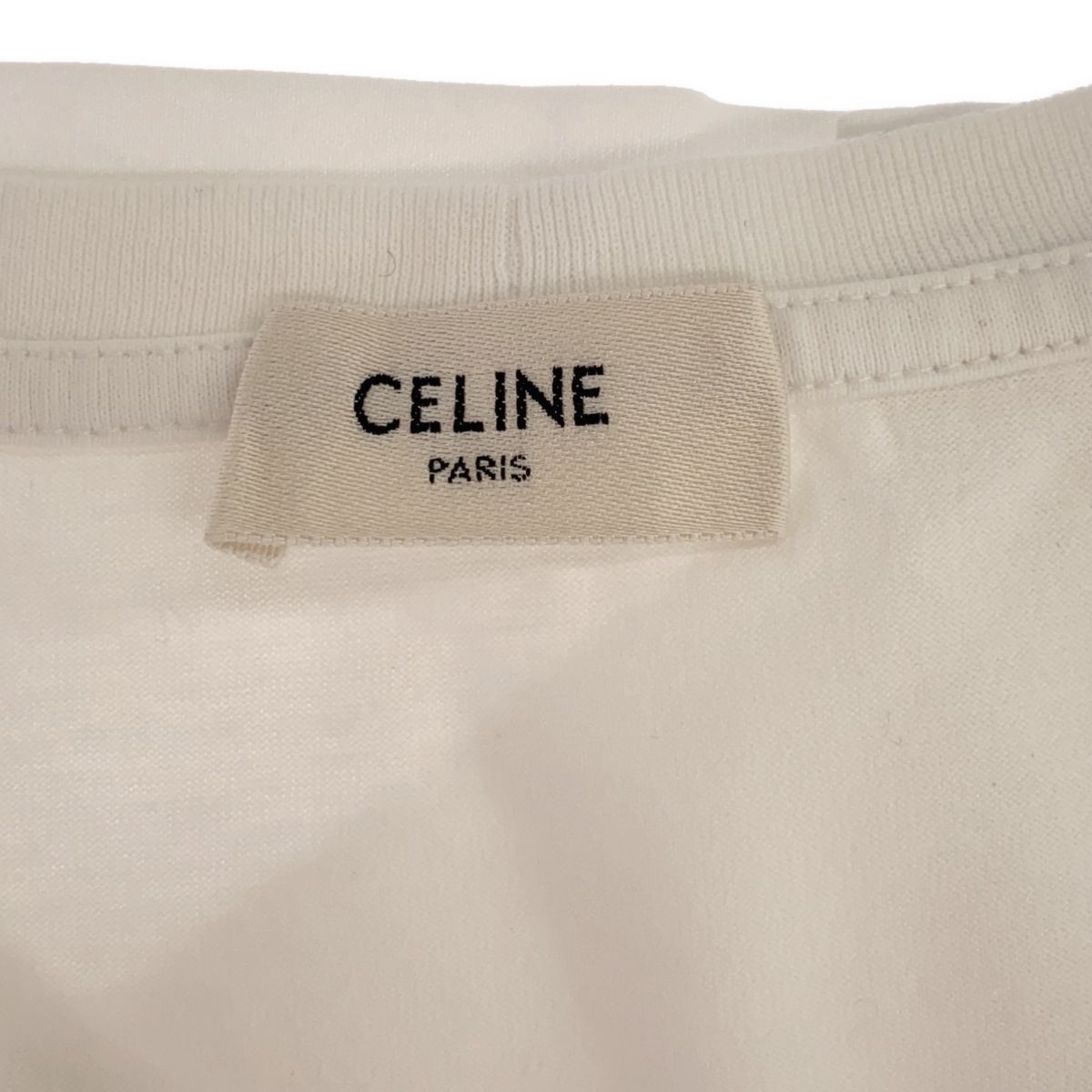 値下げCELINE PARIS Tシャツ Mサイズ ホワイト 2X872671Q-38AW_1_LIB_W.jpg