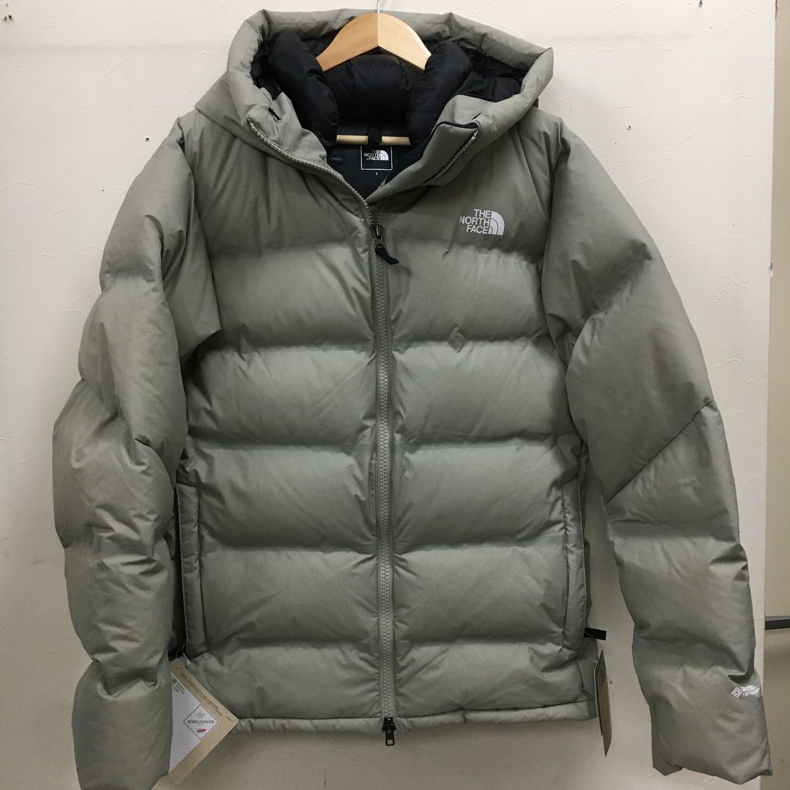 三沢店75】 ノースフェイス ビレイヤーパーカ ND92215 size：L クレイ 
