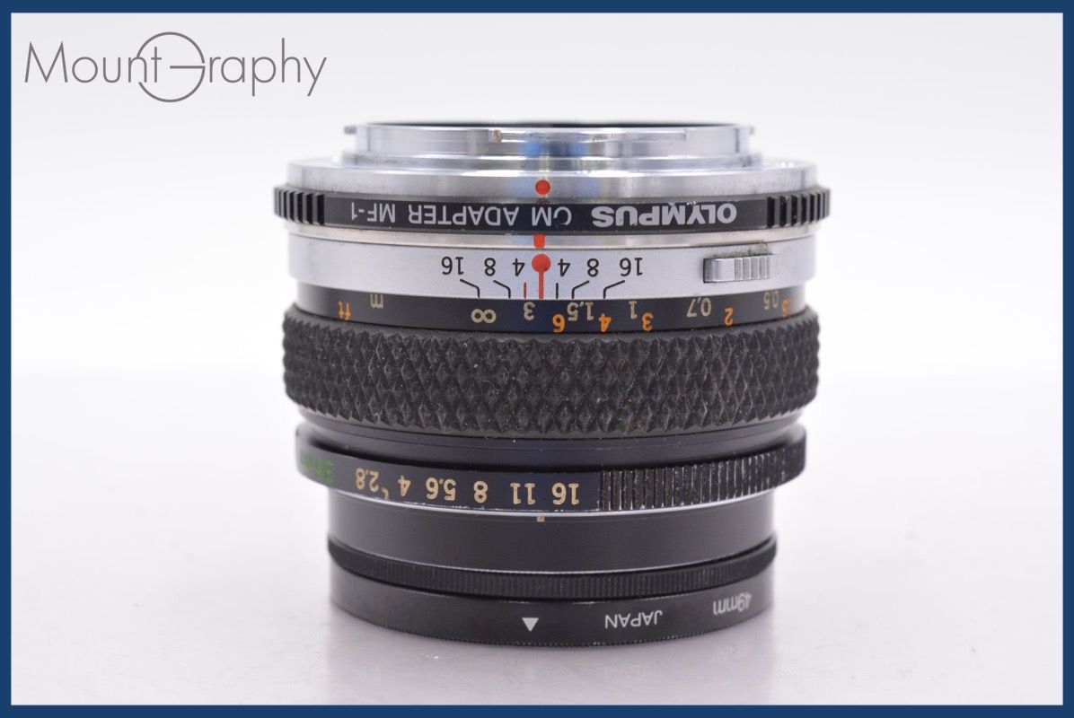 特別 オリンパス Olympus OM-SYSTEM AUTO-W 35mm F2.8 前後キャップ付 同梱可 yk5172